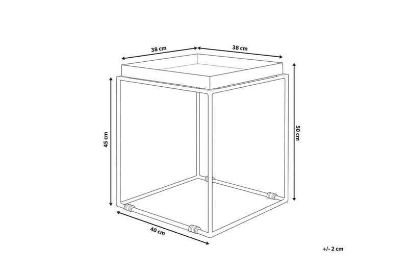 Settbord Sa|On 40 Cm - Grå - Lampebord & sidebord - Brettbord og småbord