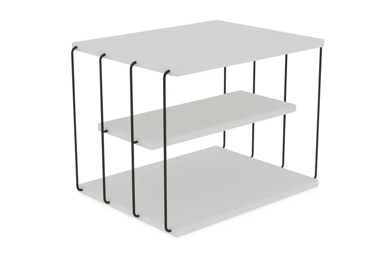 Side Table Hvit|Svart, Hvit / Svart
