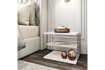 Side Table Hvit|Svart - Hvit / Svart - Møbler - Bord - Avlastningsbord & sidobord - Brettbord og småbord