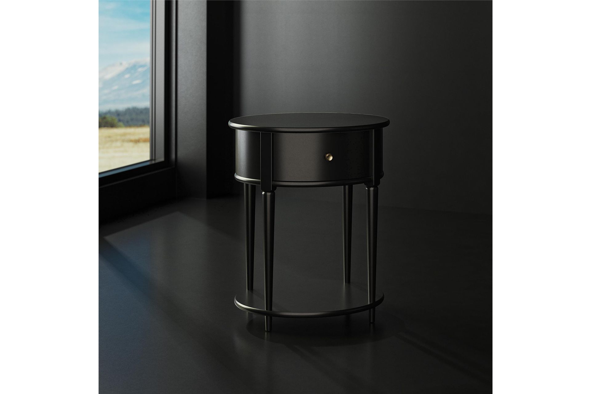 Sidebord Aurora - Svart - Møbler - Bord - Avlastningsbord & sidobord - Brettbord og småbord