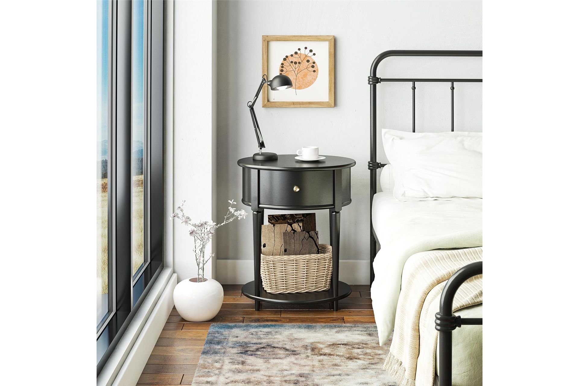 Sidebord Aurora - Svart - Møbler - Bord - Avlastningsbord & sidobord - Brettbord og småbord