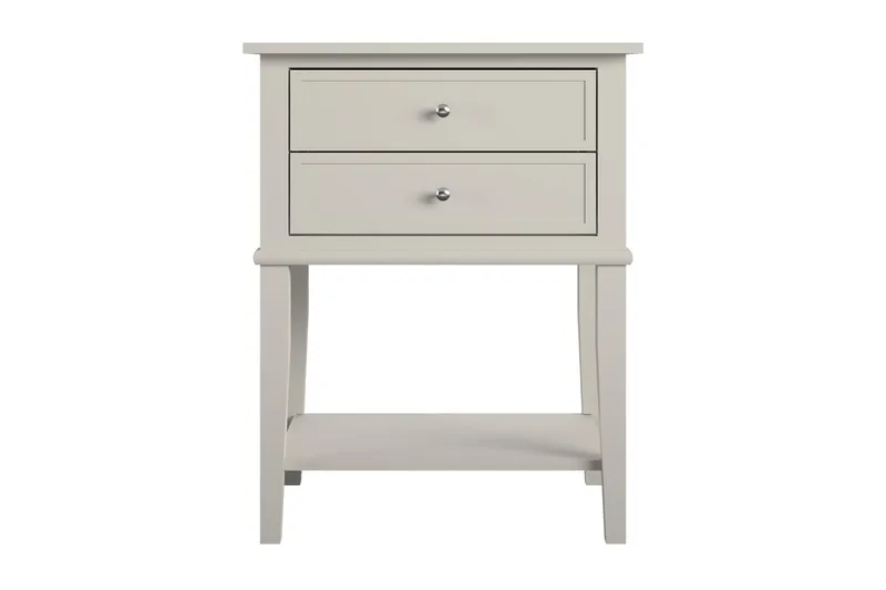 Sidebord Franklin 56x39 cm Beige - Queer Eye - Møbler - Bord - Avlastningsbord & sidobord - Brettbord og småbord