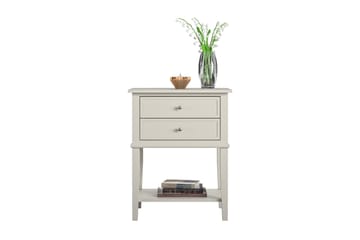 Sidebord Franklin 56x39 cm Beige - Queer Eye - Møbler - Bord - Avlastningsbord & sidobord - Brettbord og småbord