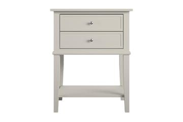 Sidebord Franklin 56x39 cm Beige - Queer Eye - Møbler - Bord - Avlastningsbord & sidobord - Brettbord og småbord