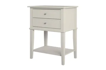 Sidebord Franklin 56x39 cm Beige - Queer Eye - Møbler - Bord - Avlastningsbord & sidobord - Brettbord og småbord