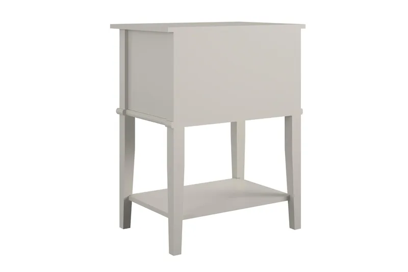 Sidebord Franklin 56x39 cm Beige - Queer Eye - Møbler - Bord - Avlastningsbord & sidobord - Brettbord og småbord