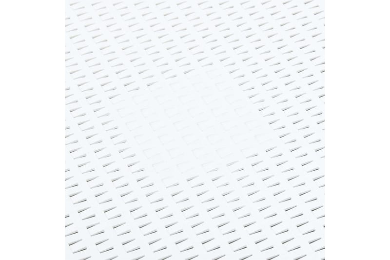 Sidebord hvit 54x54x36,5 cm plast - Lampebord & sidebord - Brettbord og småbord