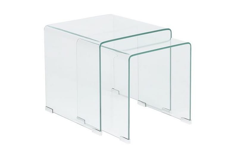 Sidebord Jaedon 2-pk - Transparent - Møbler - Bord - Avlastningsbord & sidobord - Brettbord og småbord