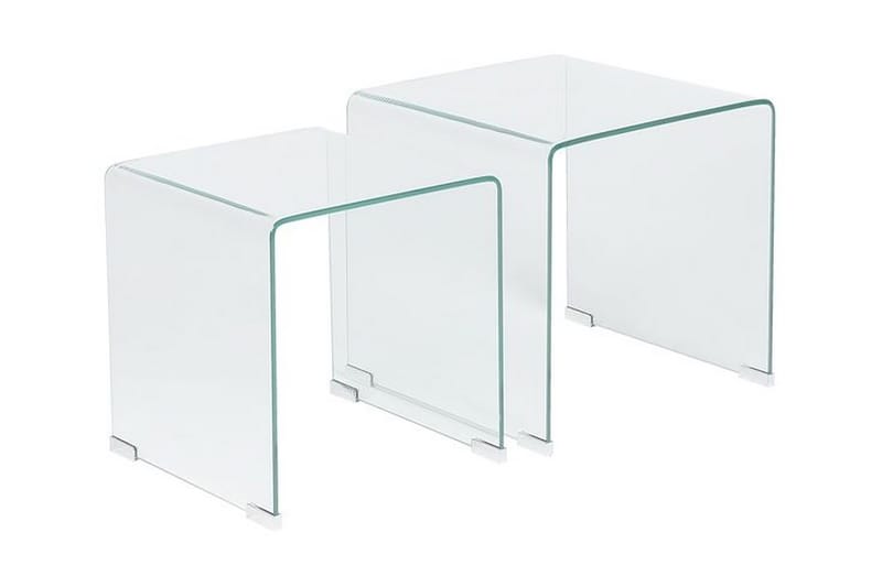 Sidebord Jaedon 2-pk - Transparent - Møbler - Bord - Avlastningsbord & sidobord - Brettbord og småbord