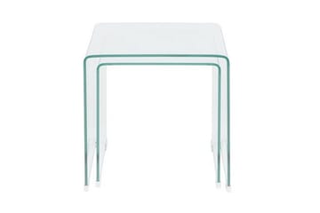 Sidebord Jaedon 2-pk - Transparent - Møbler - Bord - Avlastningsbord & sidobord - Brettbord og småbord