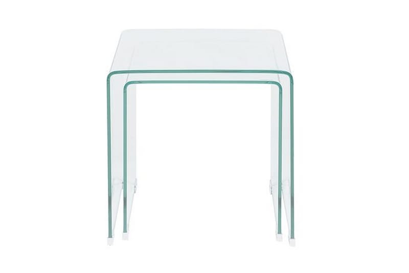 Sidebord Jaedon 2-pk - Transparent - Møbler - Bord - Avlastningsbord & sidobord - Brettbord og småbord
