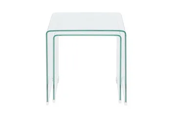 Sidebord Jaedon 2-pk - Transparent - Møbler - Bord - Avlastningsbord & sidobord - Brettbord og småbord