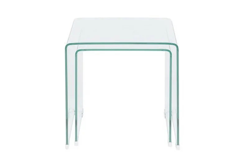 Sidebord Jaedon 2-pk - Transparent - Møbler - Bord - Avlastningsbord & sidobord - Brettbord og småbord