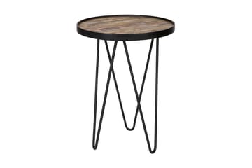 Sidebord Marica 39 cm Rund - Tre|Metall - Møbler - Bord - Avlastningsbord & sidobord - Brettbord og småbord