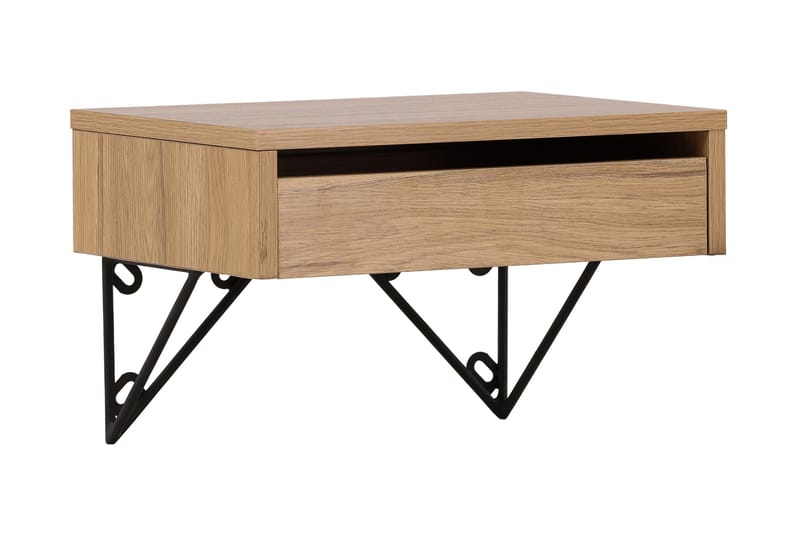 Sidebord Memphisa 41 cm - Eik - Møbler - Bord - Avlastningsbord & sidobord - Brettbord og småbord