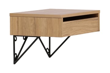 Sidebord Memphisa 41 cm - Eik - Møbler - Bord - Avlastningsbord & sidobord - Brettbord og småbord