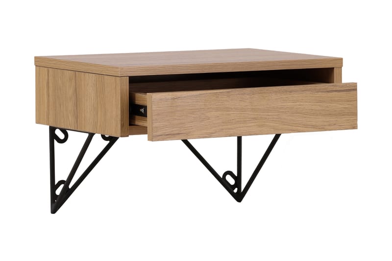 Sidebord Memphisa 41 cm - Eik - Møbler - Bord - Avlastningsbord & sidobord - Brettbord og småbord