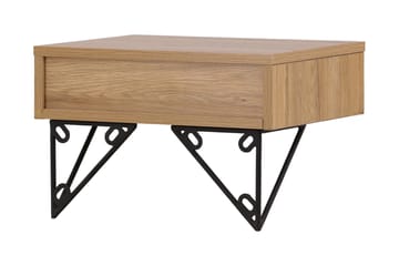 Sidebord Memphisa 41 cm - Eik - Møbler - Bord - Avlastningsbord & sidobord - Brettbord og småbord