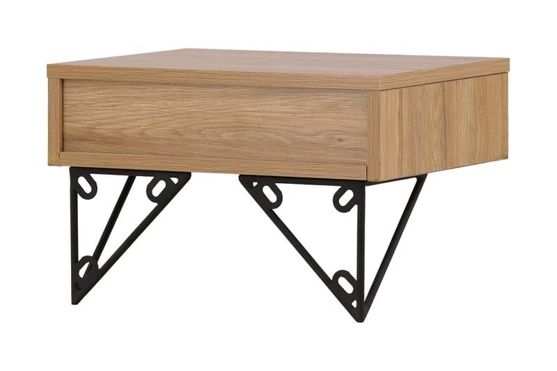 Sidebord Memphisa 41 cm - Eik - Møbler - Bord - Avlastningsbord & sidobord - Brettbord og småbord