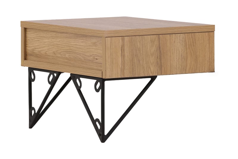 Sidebord Memphisa 41 cm - Eik - Møbler - Bord - Avlastningsbord & sidobord - Brettbord og småbord