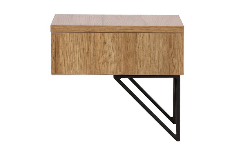 Sidebord Memphisa 41 cm - Eik - Møbler - Bord - Avlastningsbord & sidobord - Brettbord og småbord