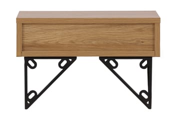 Sidebord Memphisa 41 cm - Eik - Møbler - Bord - Avlastningsbord & sidobord - Brettbord og småbord