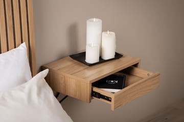Sidebord Memphisa 41 cm - Eik - Møbler - Bord - Avlastningsbord & sidobord - Brettbord og småbord