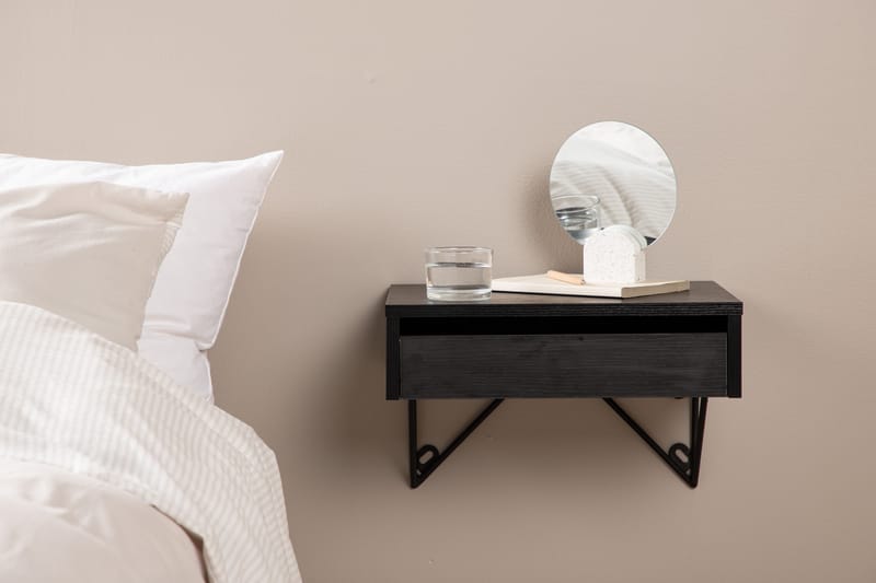 Sidebord Memphisa 41 cm - Svart - Møbler - Bord - Avlastningsbord & sidobord - Brettbord og småbord