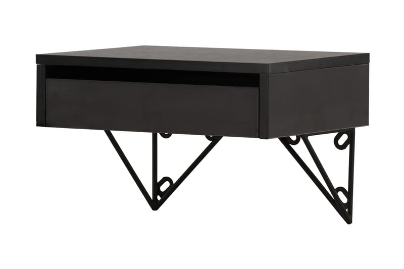 Sidebord Memphisa 41 cm - Svart - Møbler - Bord - Avlastningsbord & sidobord - Brettbord og småbord