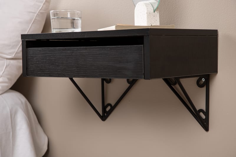 Sidebord Memphisa 41 cm - Svart - Møbler - Bord - Avlastningsbord & sidobord - Brettbord og småbord