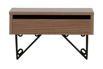 Sidebord Memphisa 41 cm - Valnøtt - Møbler - Bord - Avlastningsbord & sidobord - Brettbord og småbord