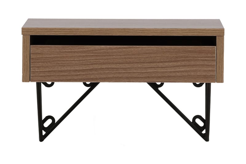 Sidebord Memphisa 41 cm - Valnøtt - Møbler - Bord - Avlastningsbord & sidobord - Brettbord og småbord