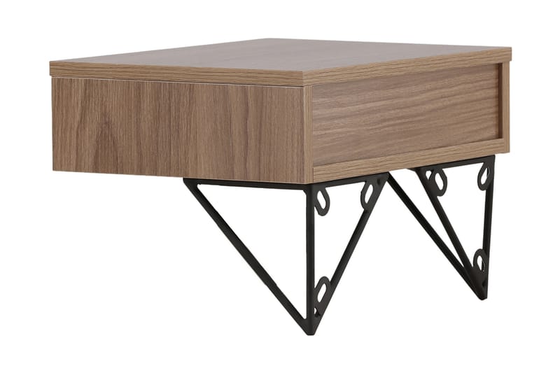 Sidebord Memphisa 41 cm - Valnøtt - Møbler - Bord - Avlastningsbord & sidobord - Brettbord og småbord