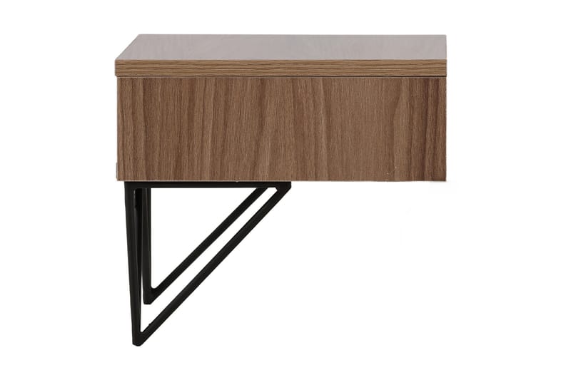 Sidebord Memphisa 41 cm - Valnøtt - Møbler - Bord - Avlastningsbord & sidobord - Brettbord og småbord