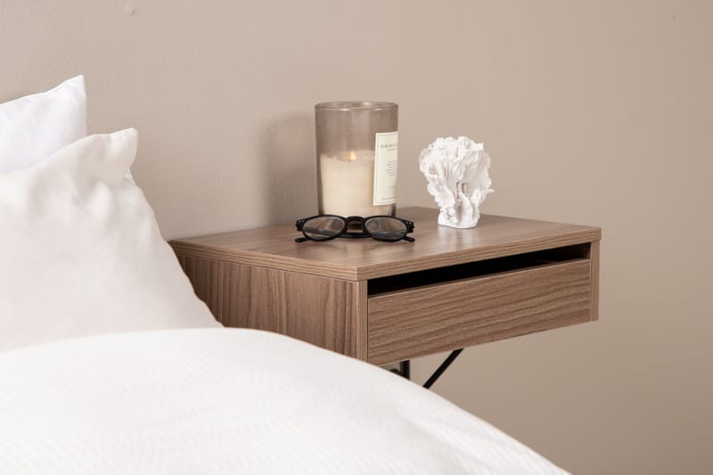 Sidebord Memphisa 41 cm - Valnøtt - Møbler - Bord - Avlastningsbord & sidobord - Brettbord og småbord