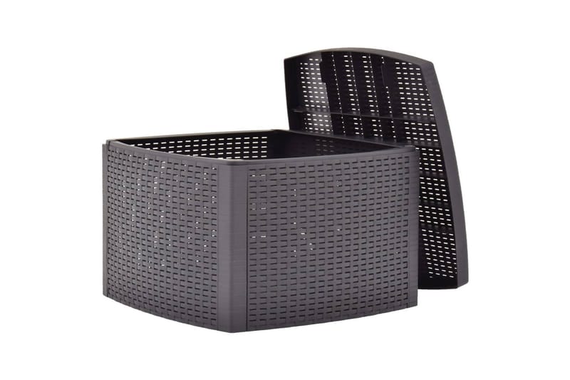 Sidebord mocca 54x54x36,5 cm plast - Brettbord og småbord - Lampebord & sidebord