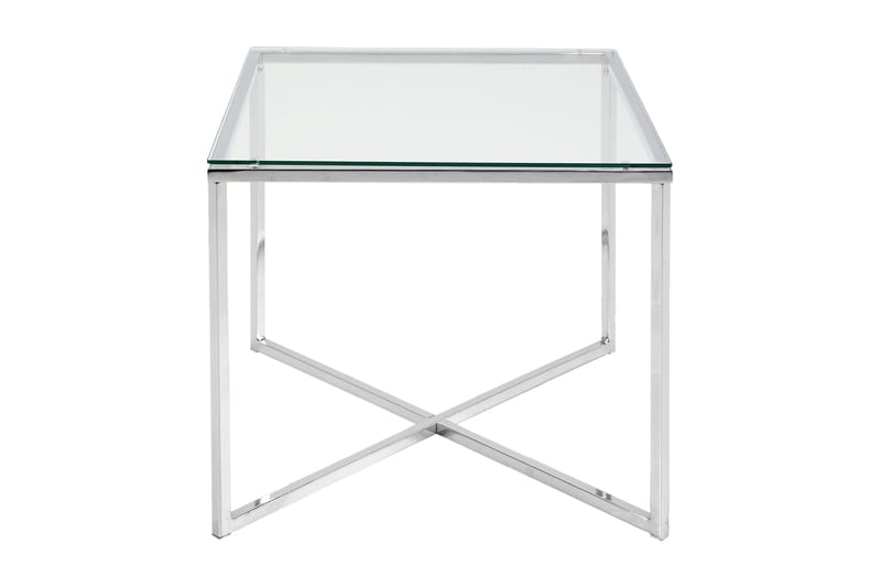 Sidebord Odd 50 cm - Glas|Krom - Brettbord og småbord - Lampebord & sidebord