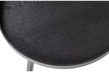 Sidebord XL Melchor 78 cm Rund - Svart - Møbler - Bord - Avlastningsbord & sidobord - Brettbord og småbord