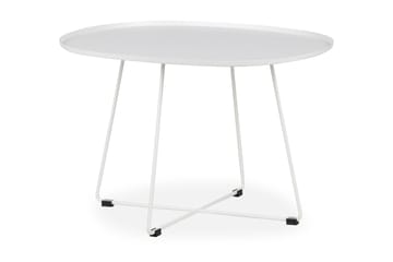 Sidebord XL Wallant 70 cm Oval - Hvit - Møbler - Bord - Avlastningsbord & sidobord - Brettbord og småbord