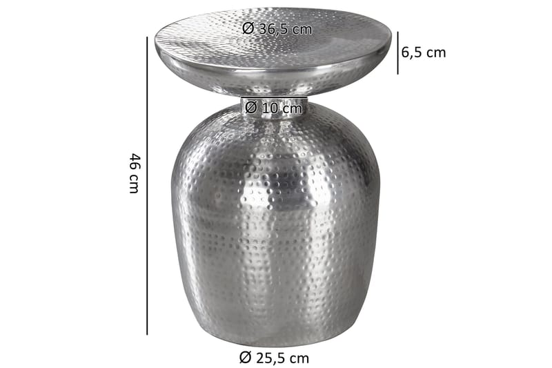 Sidobord & lampbord Wohnling Silver - Møbler - Bord - Avlastningsbord & sidobord - Brettbord og småbord