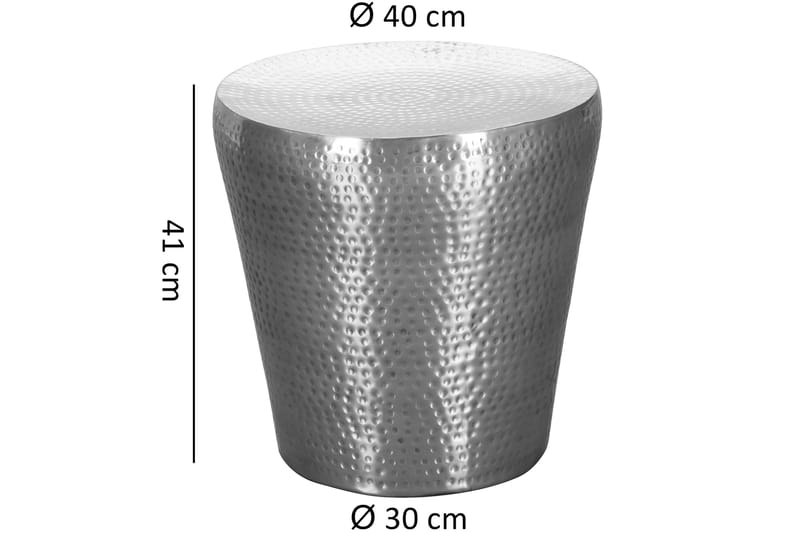 Sidobord & lampbord Wohnling Silver - Møbler - Bord - Avlastningsbord & sidobord - Brettbord og småbord