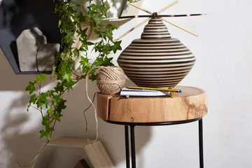 Sidobord & lampbord Wohnling Trä, Natur - Møbler - Bord - Avlastningsbord & sidobord - Brettbord og småbord
