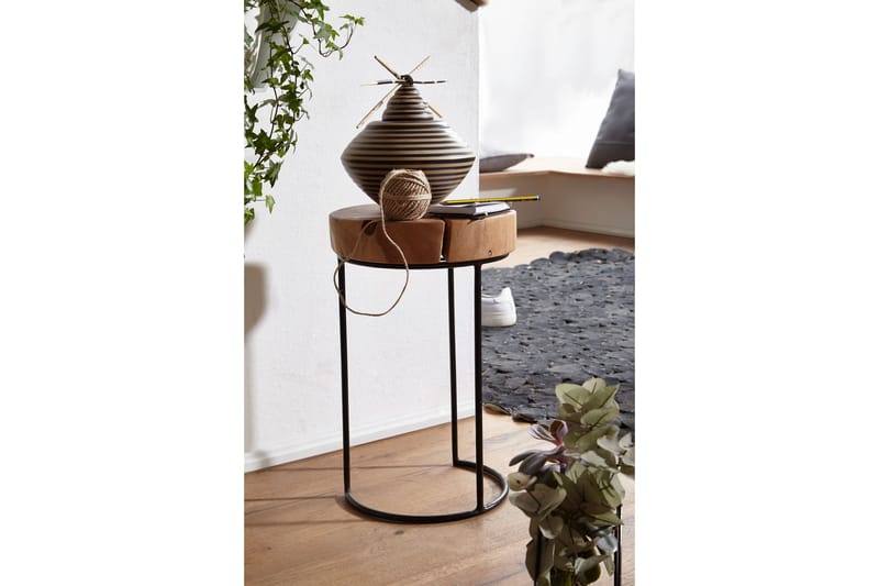 Sidobord & lampbord Wohnling Trä, Natur - Møbler - Bord - Avlastningsbord & sidobord - Brettbord og småbord