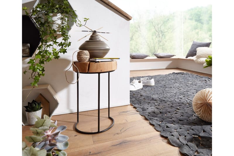 Sidobord & lampbord Wohnling Trä, Natur - Møbler - Bord - Avlastningsbord & sidobord - Brettbord og småbord