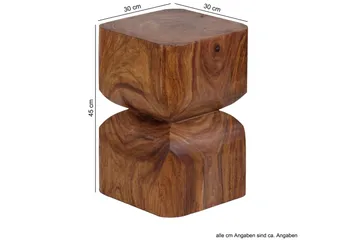 Sidobord & lampbord Wohnling Trä, Natur - Møbler - Bord - Avlastningsbord & sidobord - Brettbord og småbord