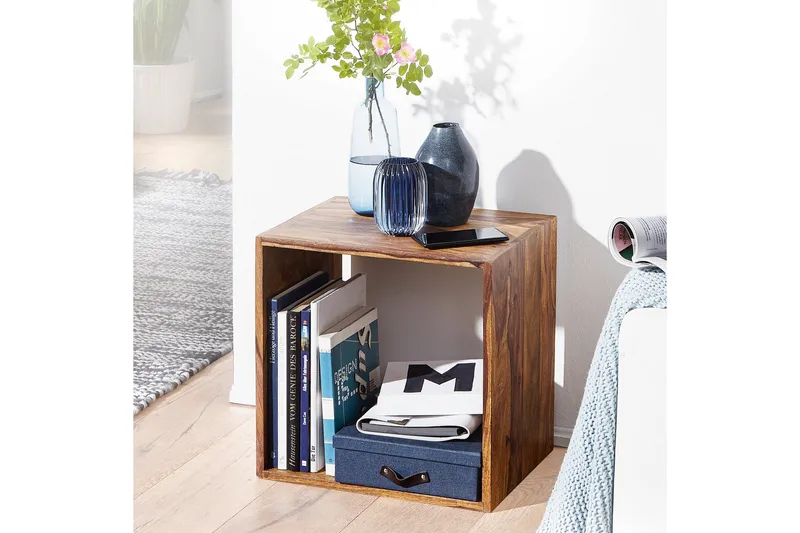 Sidobord & lampbord Wohnling Trä, Natur - Møbler - Bord - Avlastningsbord & sidobord - Brettbord og småbord