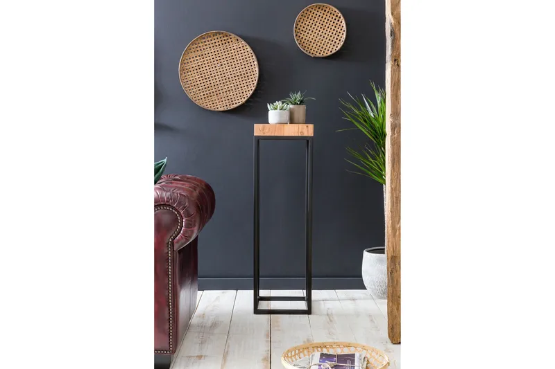 Sidobord & lampbord Wohnling Trä, Natur - Møbler - Bord - Avlastningsbord & sidobord - Brettbord og småbord