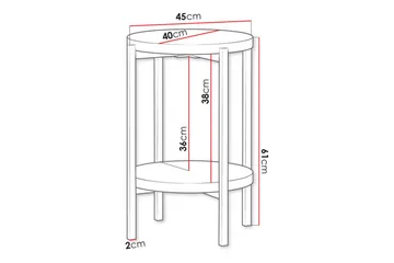 Staffin Sidobord Black - Møbler - Bord - Avlastningsbord & sidobord - Brettbord og småbord