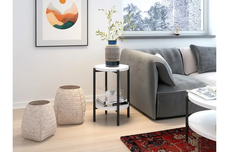 Staffin Sidobord White - Møbler - Bord - Avlastningsbord & sidobord - Brettbord og småbord