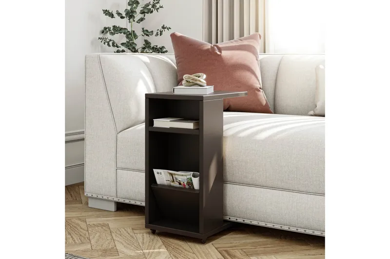 Tekel Sidebord 63 cm - Antrasitt/Svart - Møbler - Bord - Avlastningsbord & sidobord - Brettbord og småbord